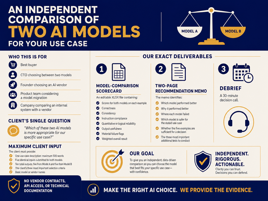 Independent comparison of 2 AI models - Doc Math Consulting